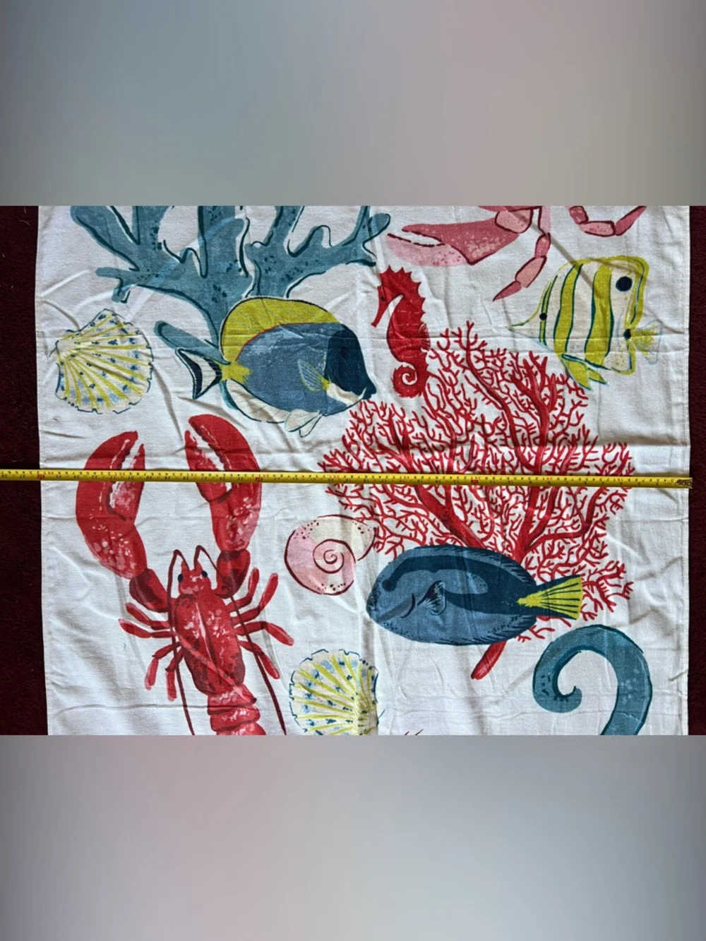 Ocean Life Themed Beach Towel